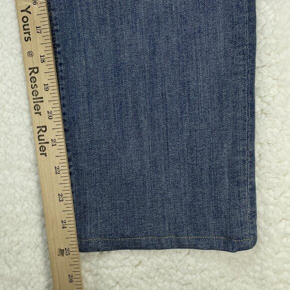 J. Crew Jeans Womens Sz 29 Blue Stretch Capris Low Rise Straight Leg Denim 30x25 - Picture 8 of 12